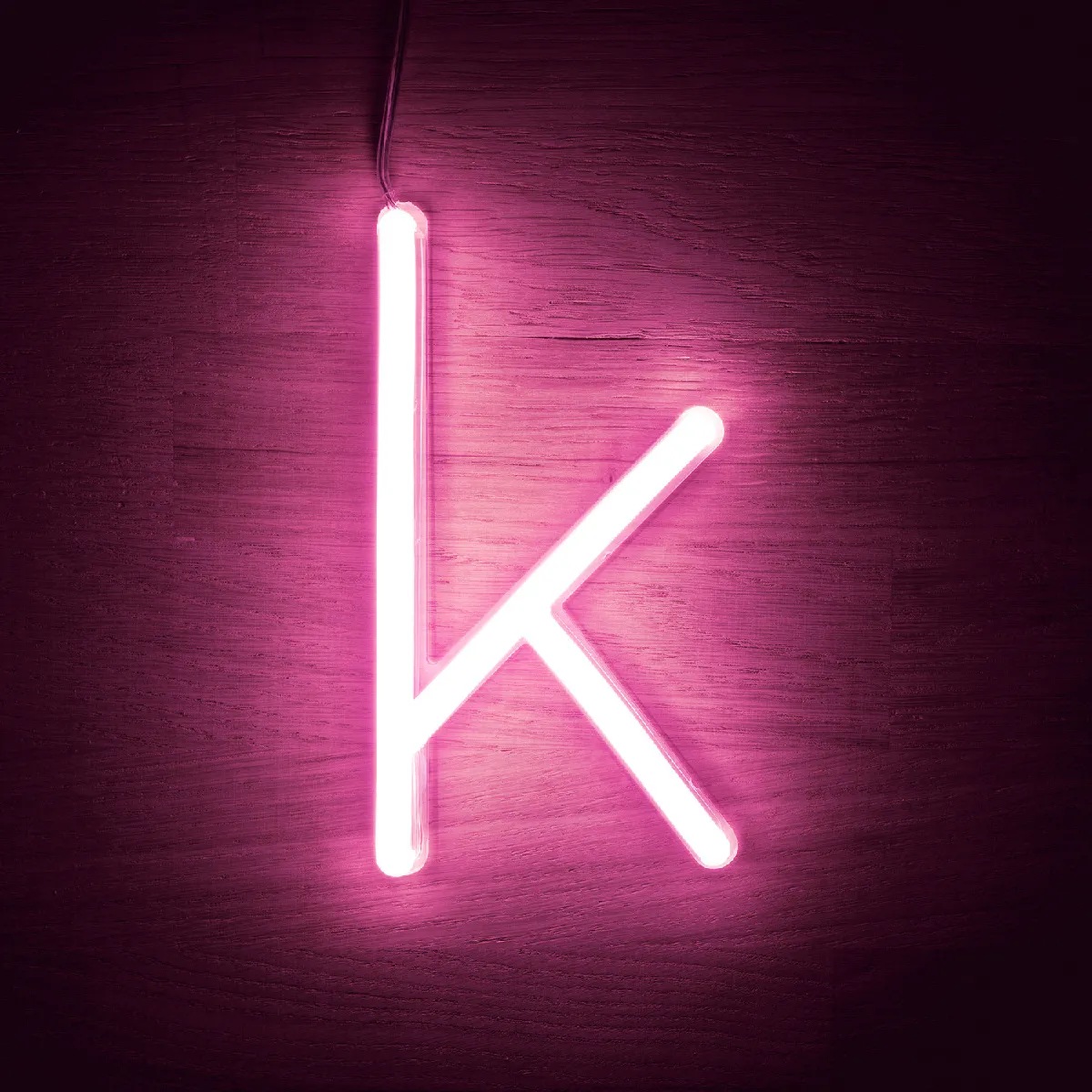 Ledkia Lettres Néon LED K Rose