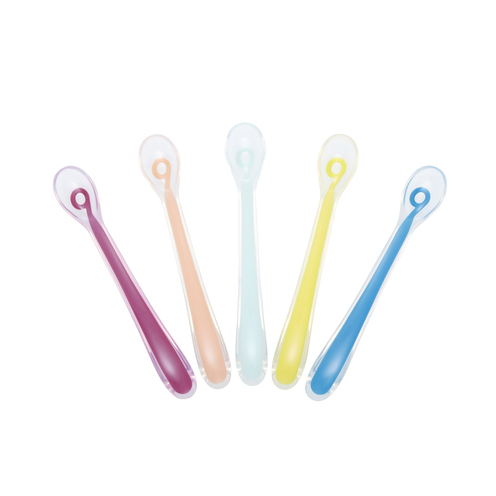 Set de 5 cuillères 1er âge en silicone - BABYMOOV