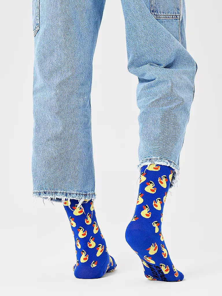 HAPPY SOCKS Damen Socken RUBBER DUCK 36-40 navy dunkelblau