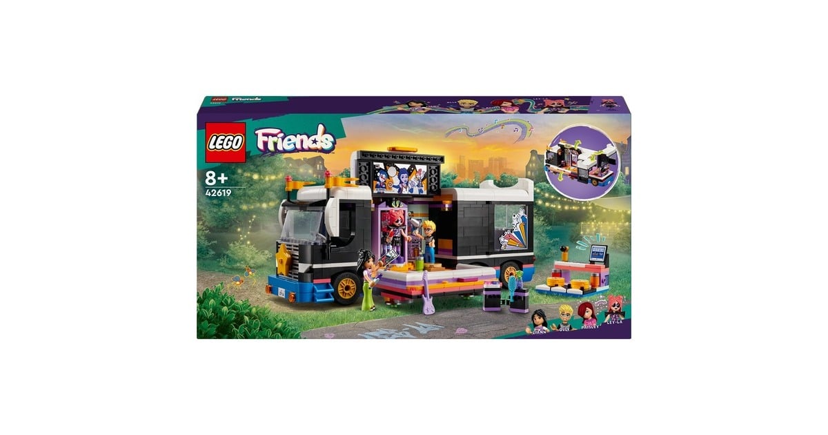 LEGOFriends - Toerbus van popster Constructiespeelgoed  (42619)