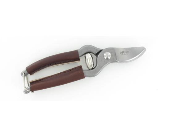 Sécateur de Jardin 18 cm - revêtement des branches en cuir