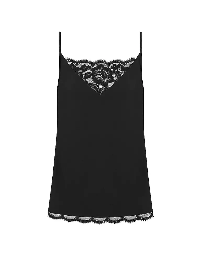 MEY Top - Unterhemd CAMISOLE POETRY VOGUE schwarz schwarz