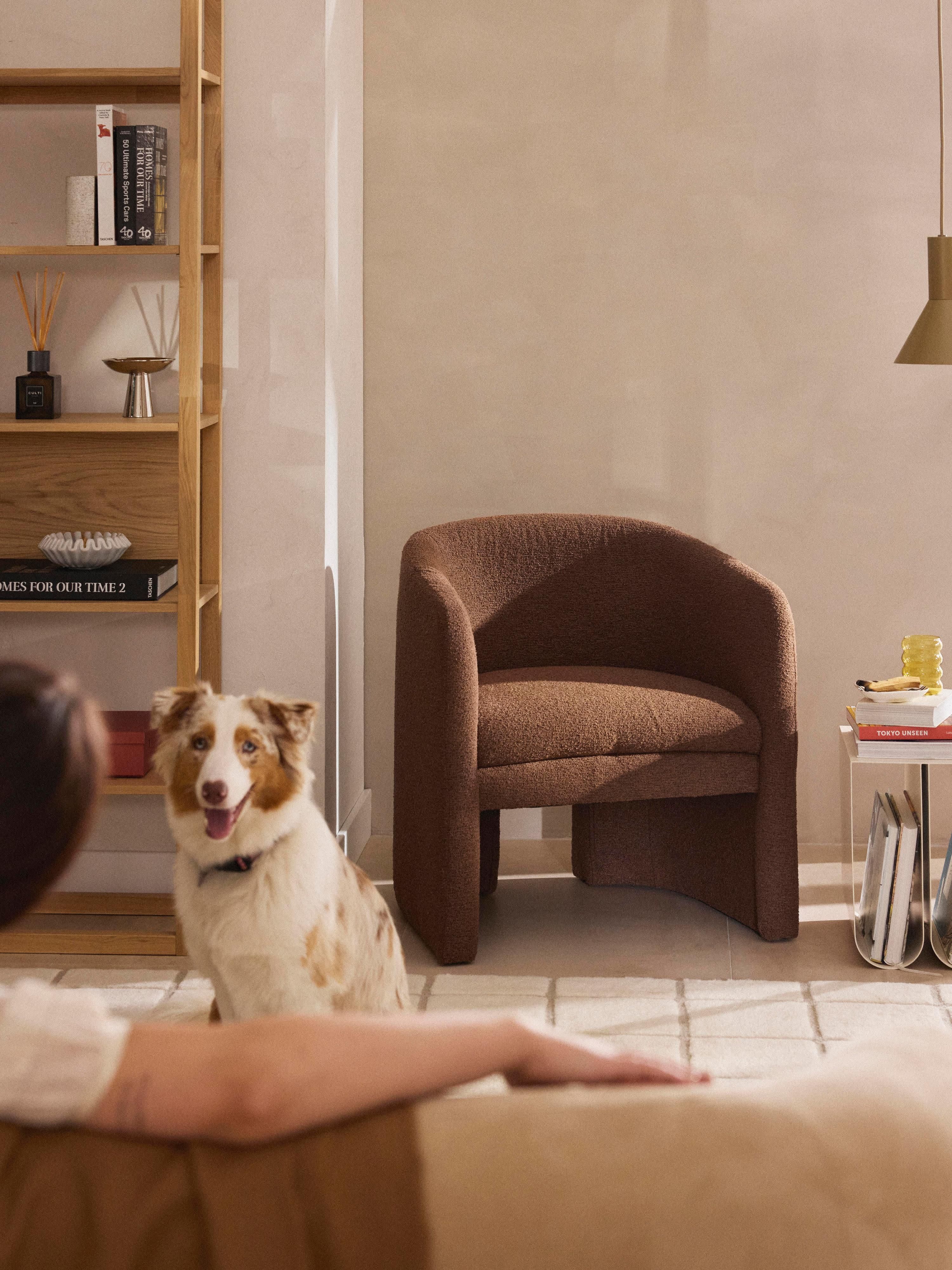 Bouclé loungefauteuil Mairo
