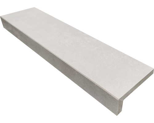 Zwembadrandsteen Mirava Hometek grijs L-vorm 30x120 cm