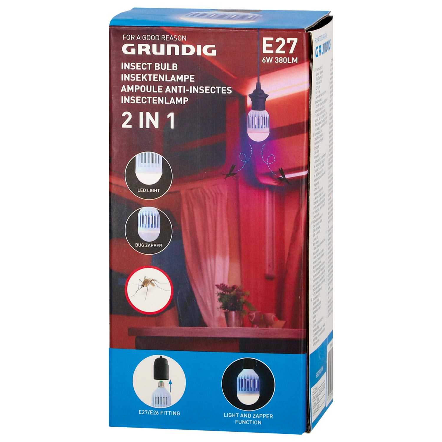 Glühbirne E27 Insektenschutz 6W
