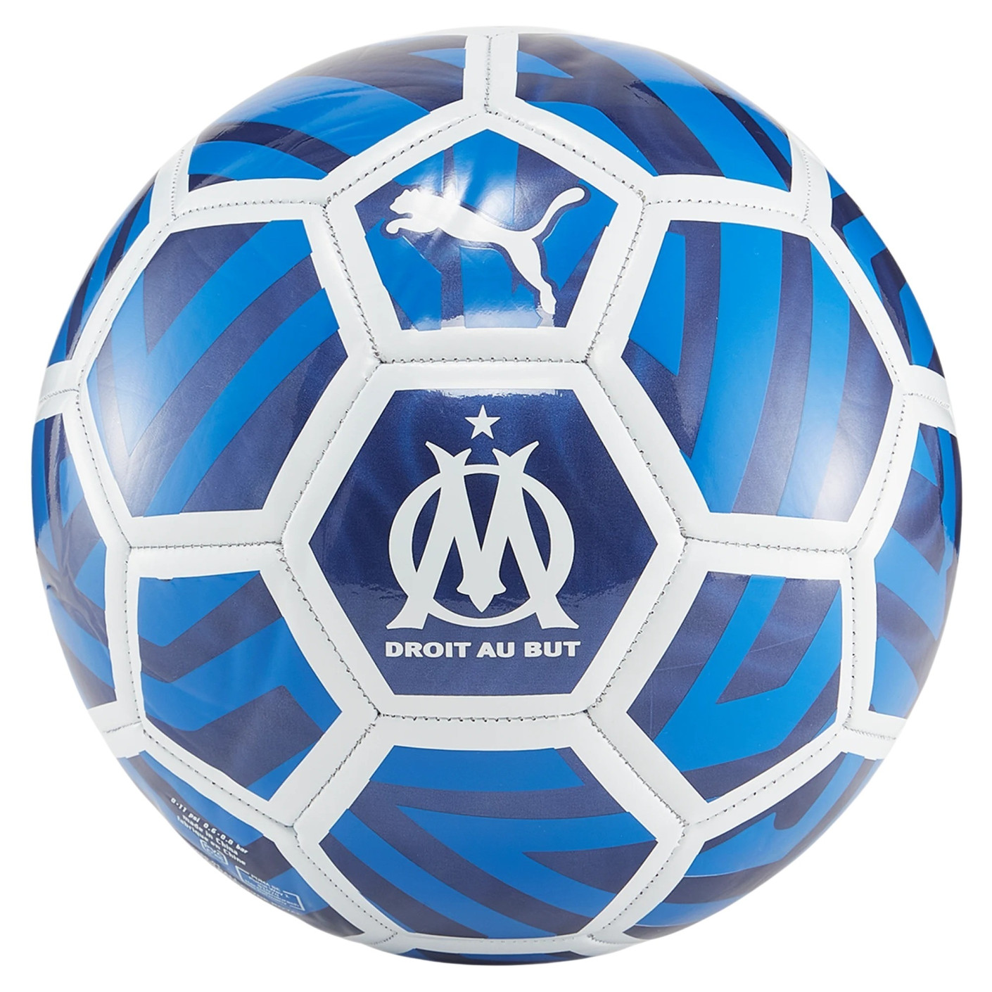 PUMA Olympique Marseille Voetbal Maat 5 Wit Blauw Donkerblauw