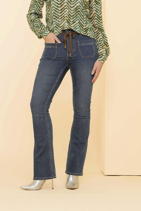 Geisha blauwe dames jeans