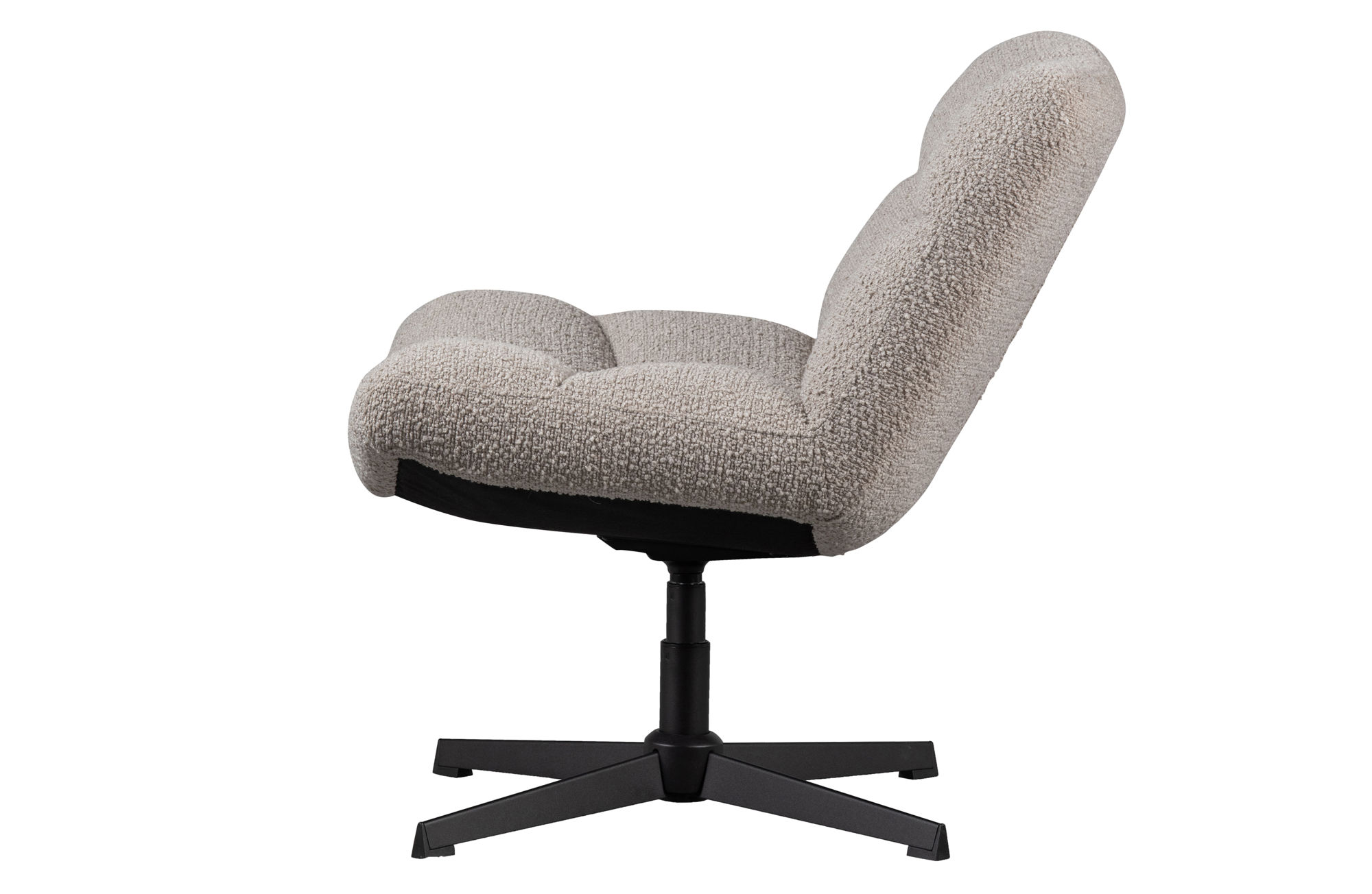 Draaifauteuil Vinny Vinny draaifauteuil bouclé - zand