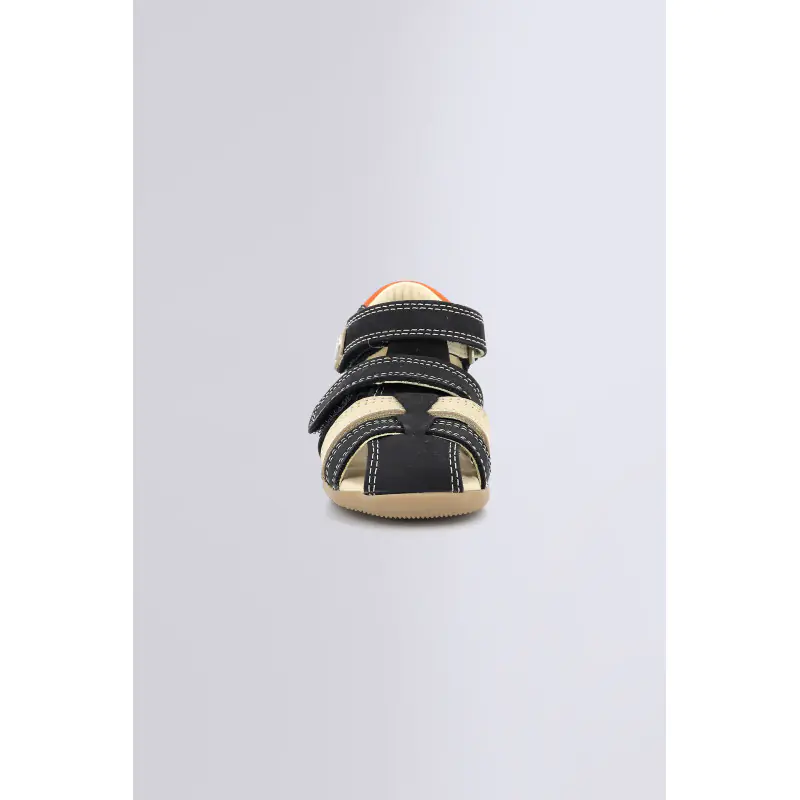 BIPOD MARINE BEIGE ORANGE SANDALES Cuir Garçon