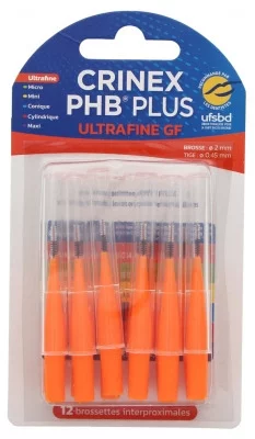 Crinex Phb Plus Brossette Inter-Dentaire Ultra Fine - 12 Brossettes Interproximales
