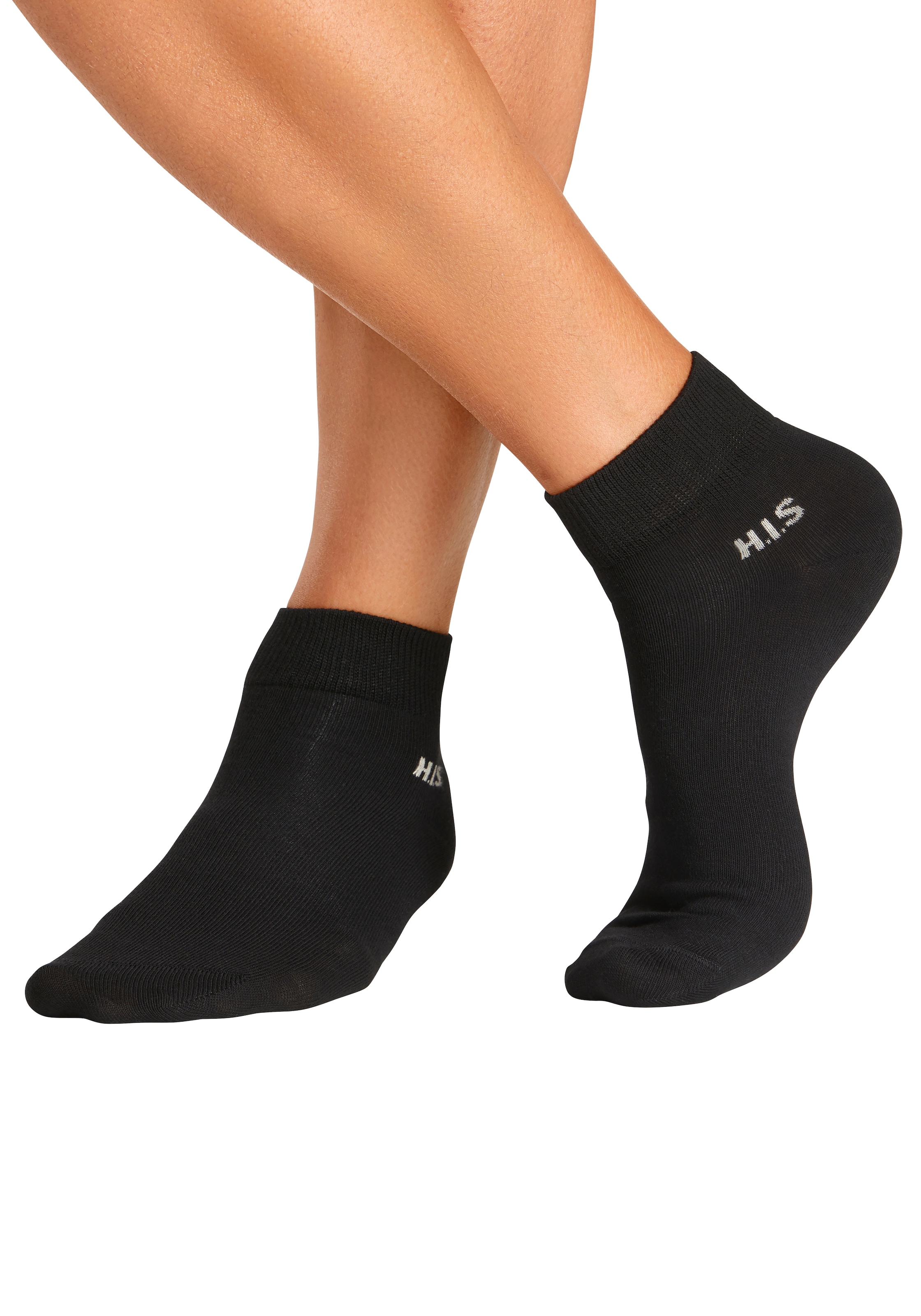 H.I.S Kurzsocken Packung, 10 Stk. tlg. mit farbigem Innenbund