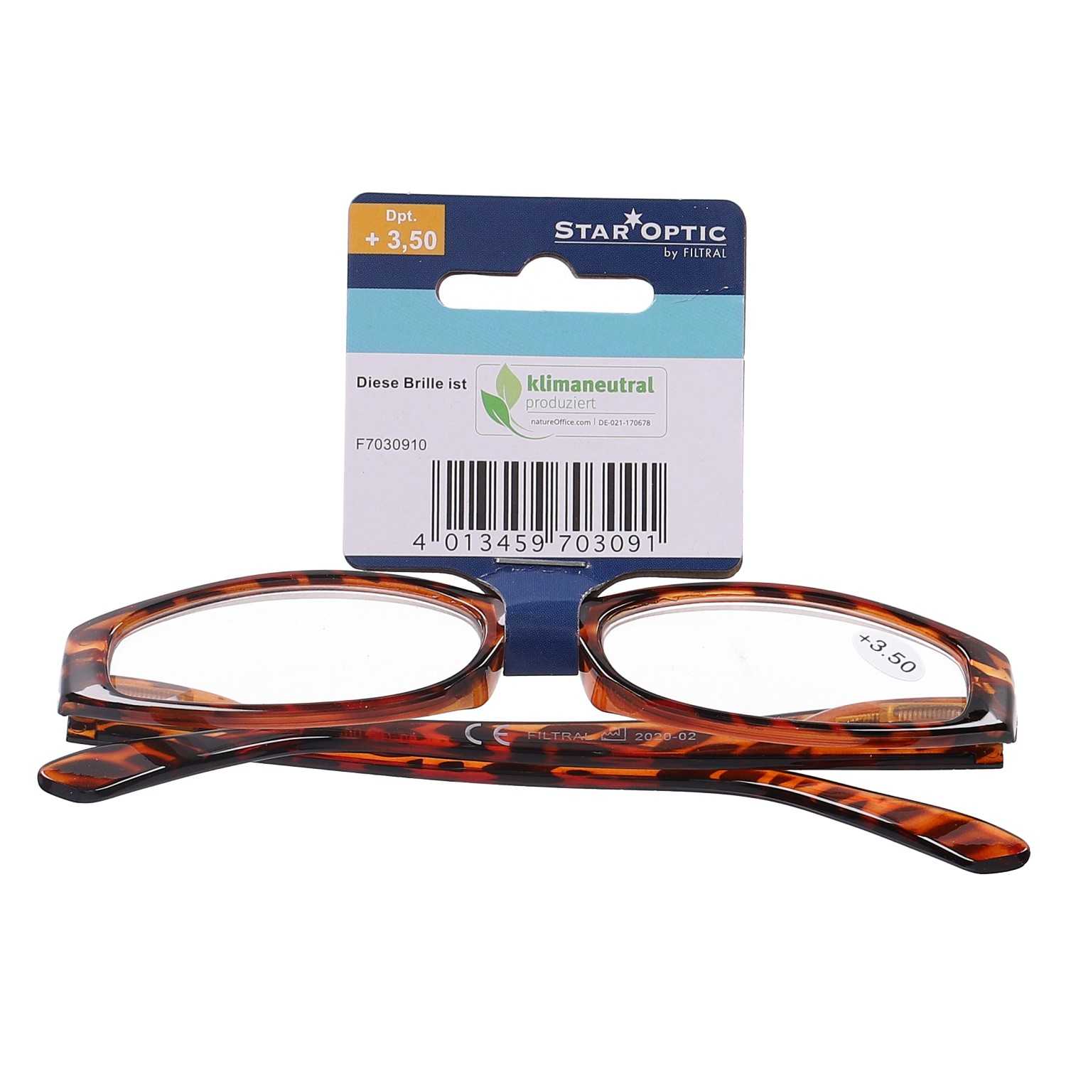 Star Optic Lesehilfe MD5 aus Kunststoff +3,5 Dioptrien camouflage braun