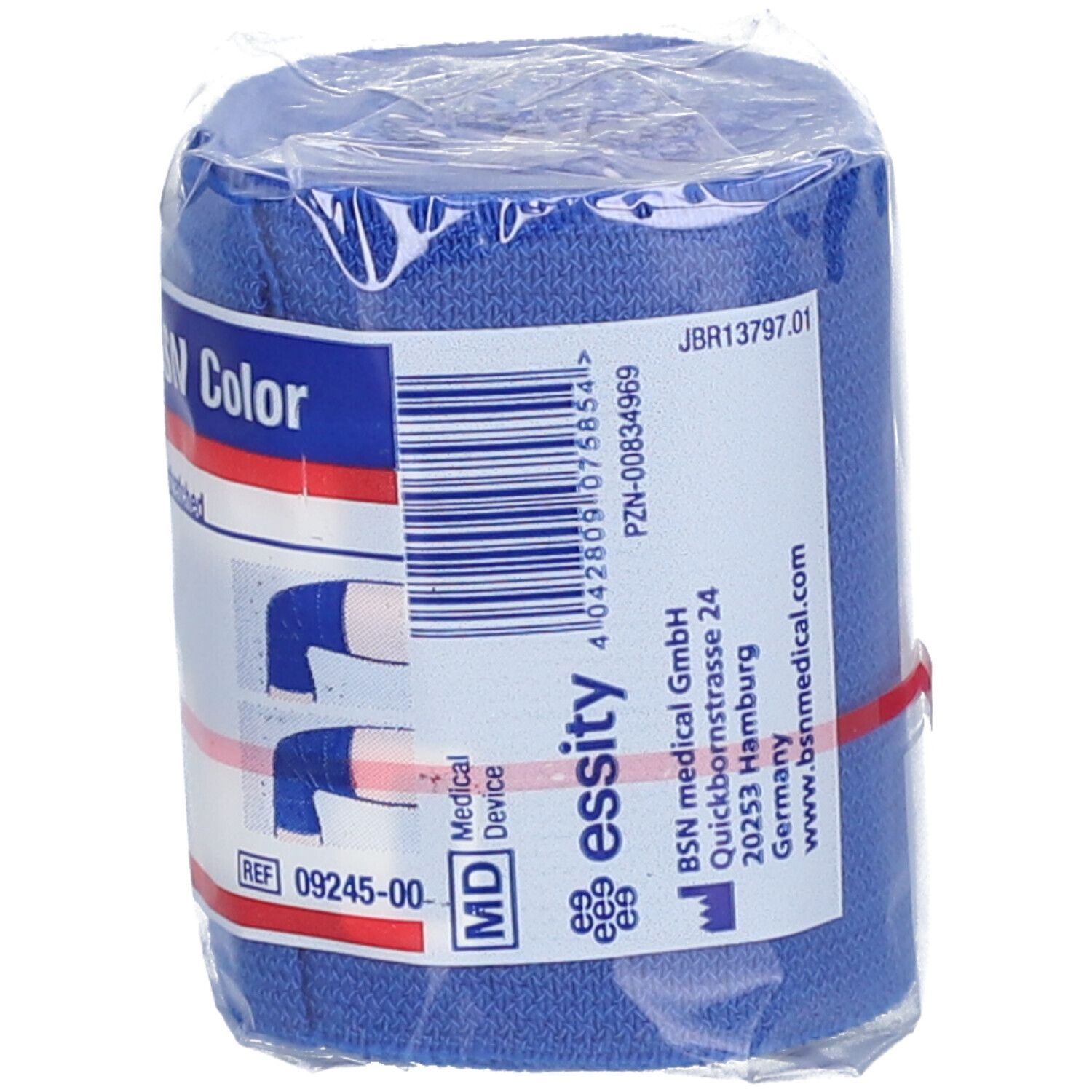 Idealbinde Color - blau 6 cm x 5 m in Zellglas