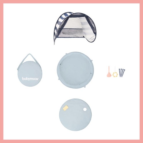 Aquani Aire de Jeux & Piscine Anti-UV FPS 50+ Marinière - BABYMOOV