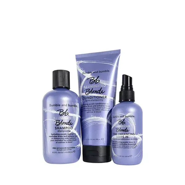 Shampoo Bumble and Bumble Bb.Illuminated Blonde, tom violeta, para realçar o loiro, 250ml