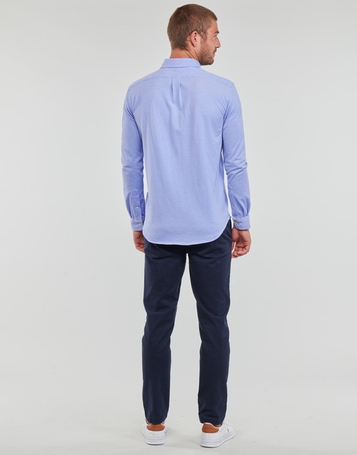 Polo Ralph Lauren - CHEMISE AJUSTEE COL BOUTONNE EN POLO FEATHERWEIGHT Azul