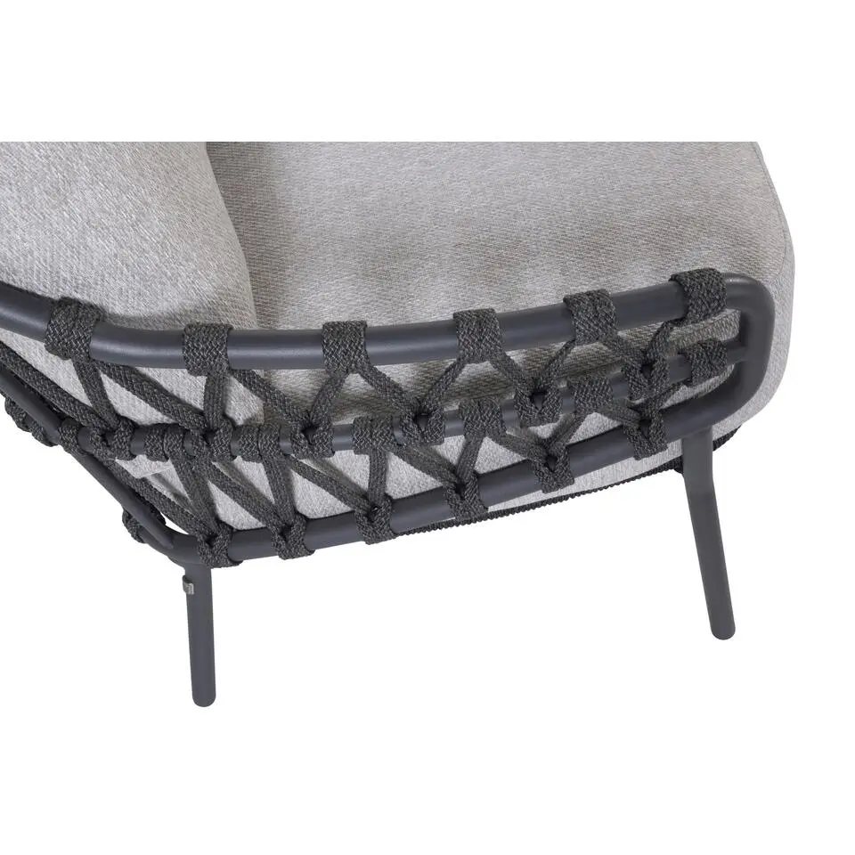 4 Seasons Calpi low dining stoel - antraciet (1 stuk)