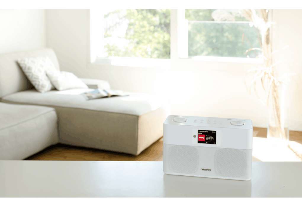 Kenwood CR-ST100S-W Smartradio mit DAB  und Bluetooth Audiostreaming weiß