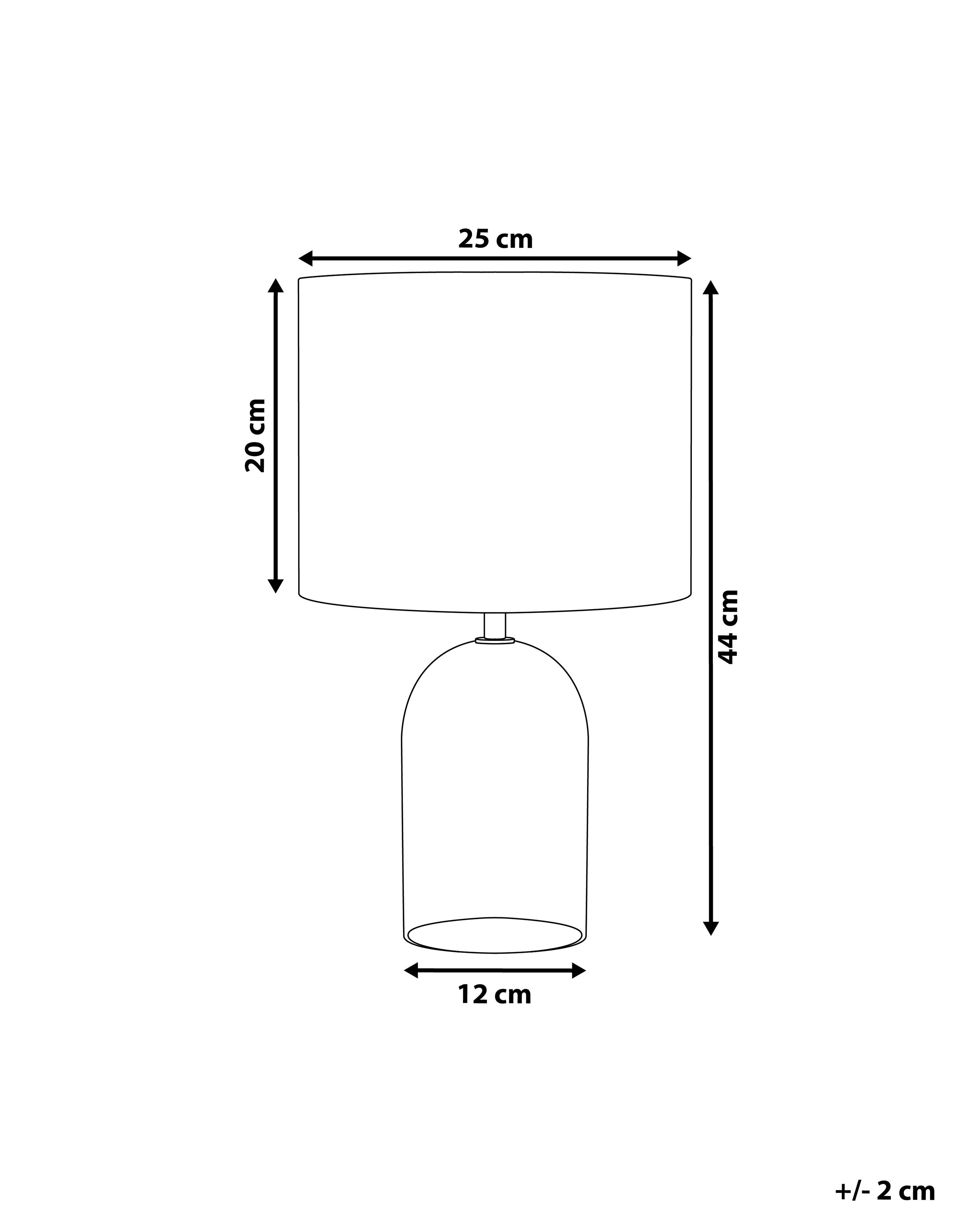 Tafellamp DEVOLL Glas Grijs