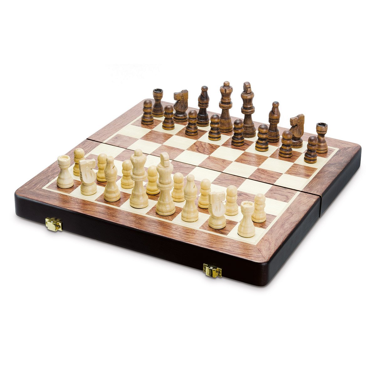Jeu d'échecs boite pliable bois FSC