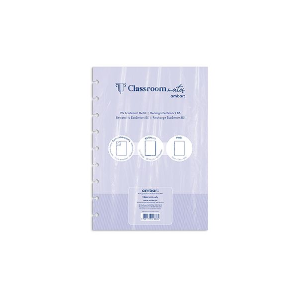 Ambar Recarga para Caderno Inteligente EcoSmart B5 50Fl Liso 1 un.