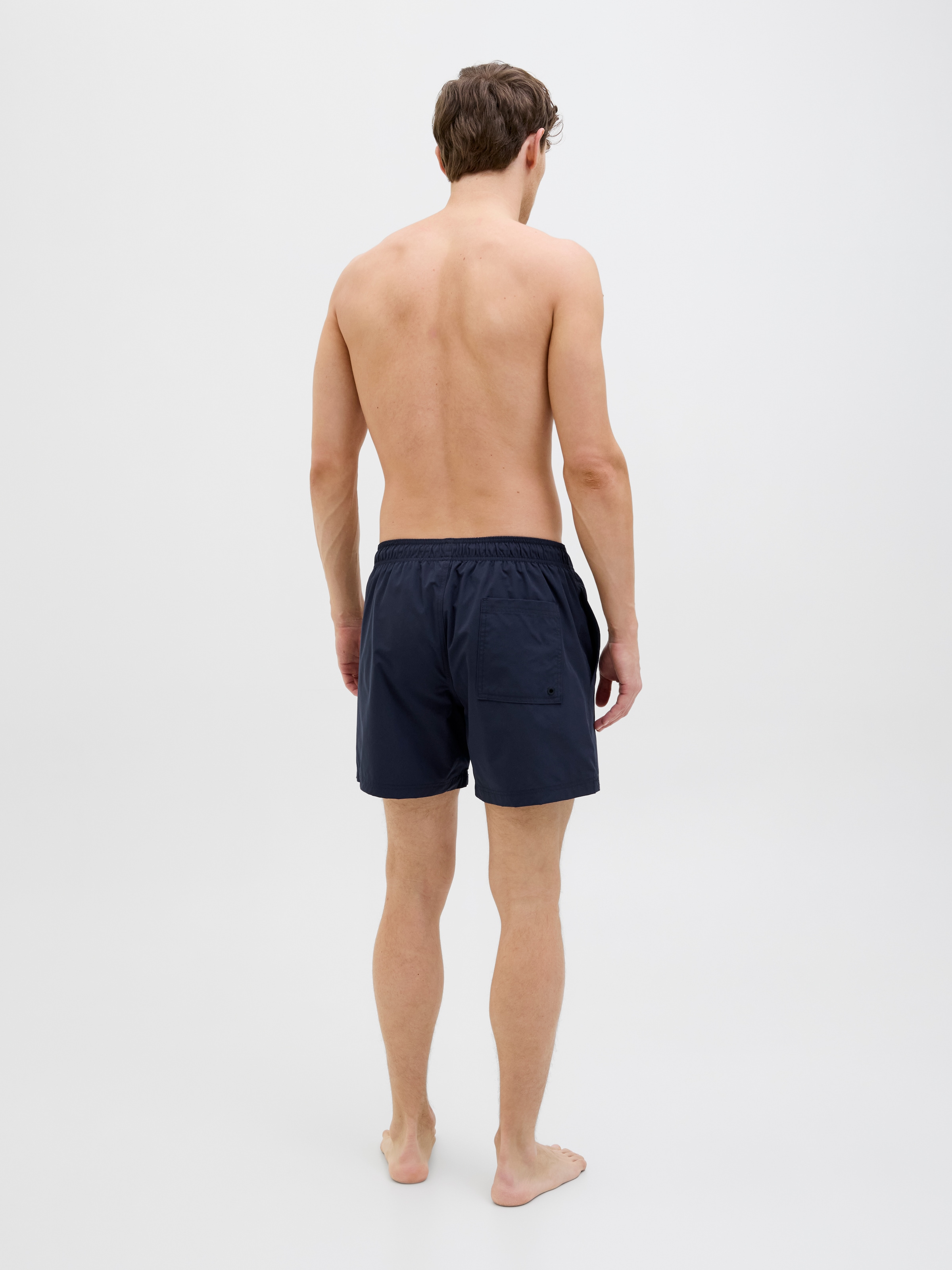 Jack & Jones Badeshorts »JPSTMAUI  Badeshort mit mittlerer Taille und elastischem Bund«, unifarben, modisch, regular fit, Web