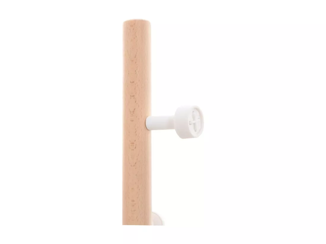 Porte-manteau blanc 177 cm fer enduit de poudre
