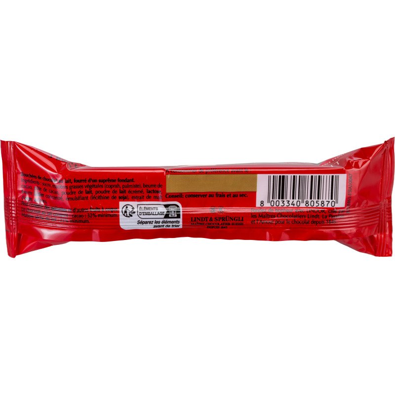 LINDOR Étui de 3 boules de chocolat au lait Lindt - 37 g