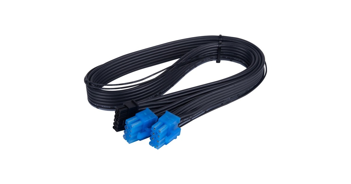 SilverStone12VHPWR PCIe adapter kabel SST-PP14-PCIE  (Zwart, 0,55 meter)