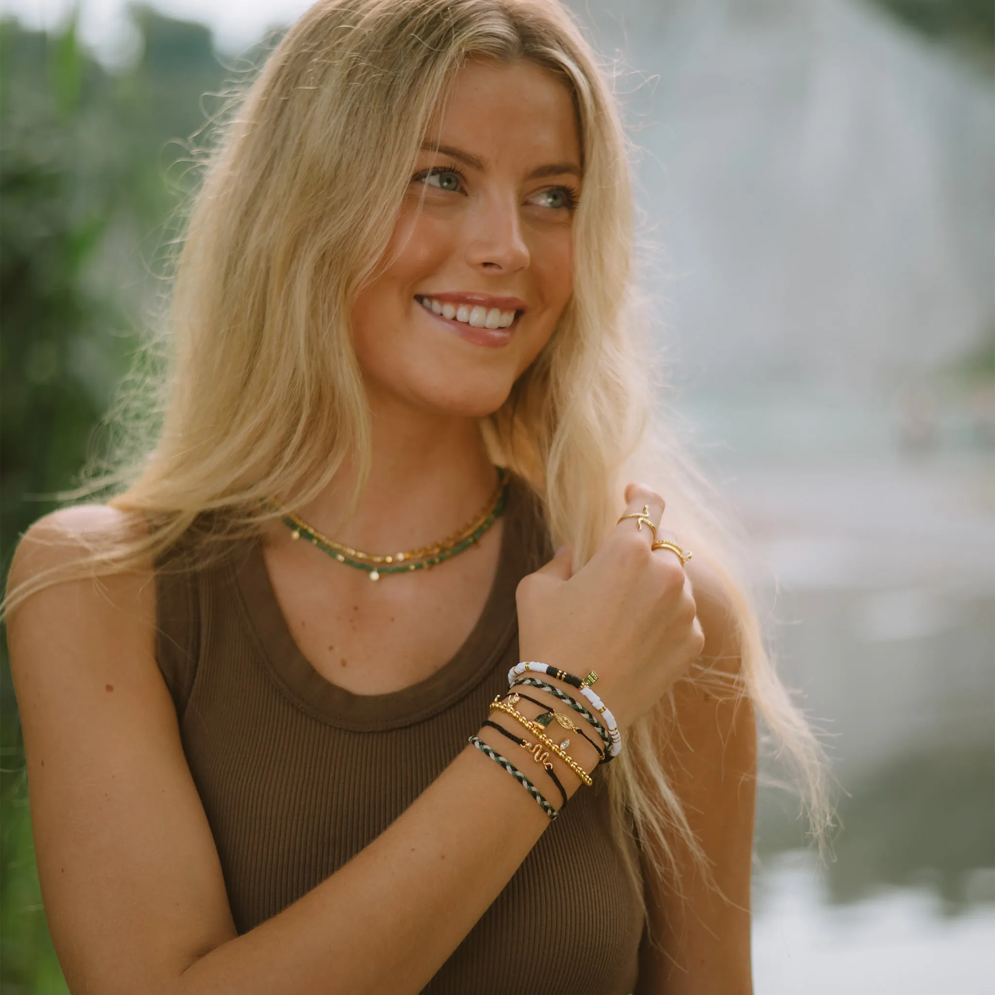 Puravida Bracelet Stretch Disque Vinyle