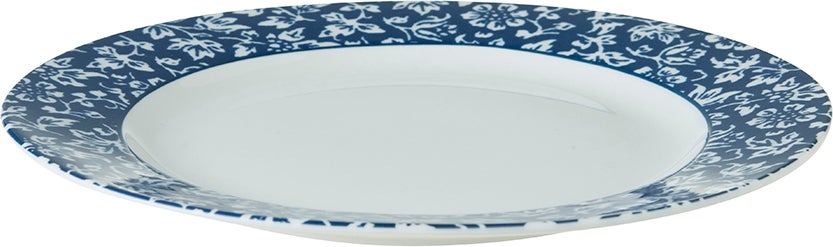 Laura Ashley gebaksbord Alyssa blauw D 18 H 1,7 cm