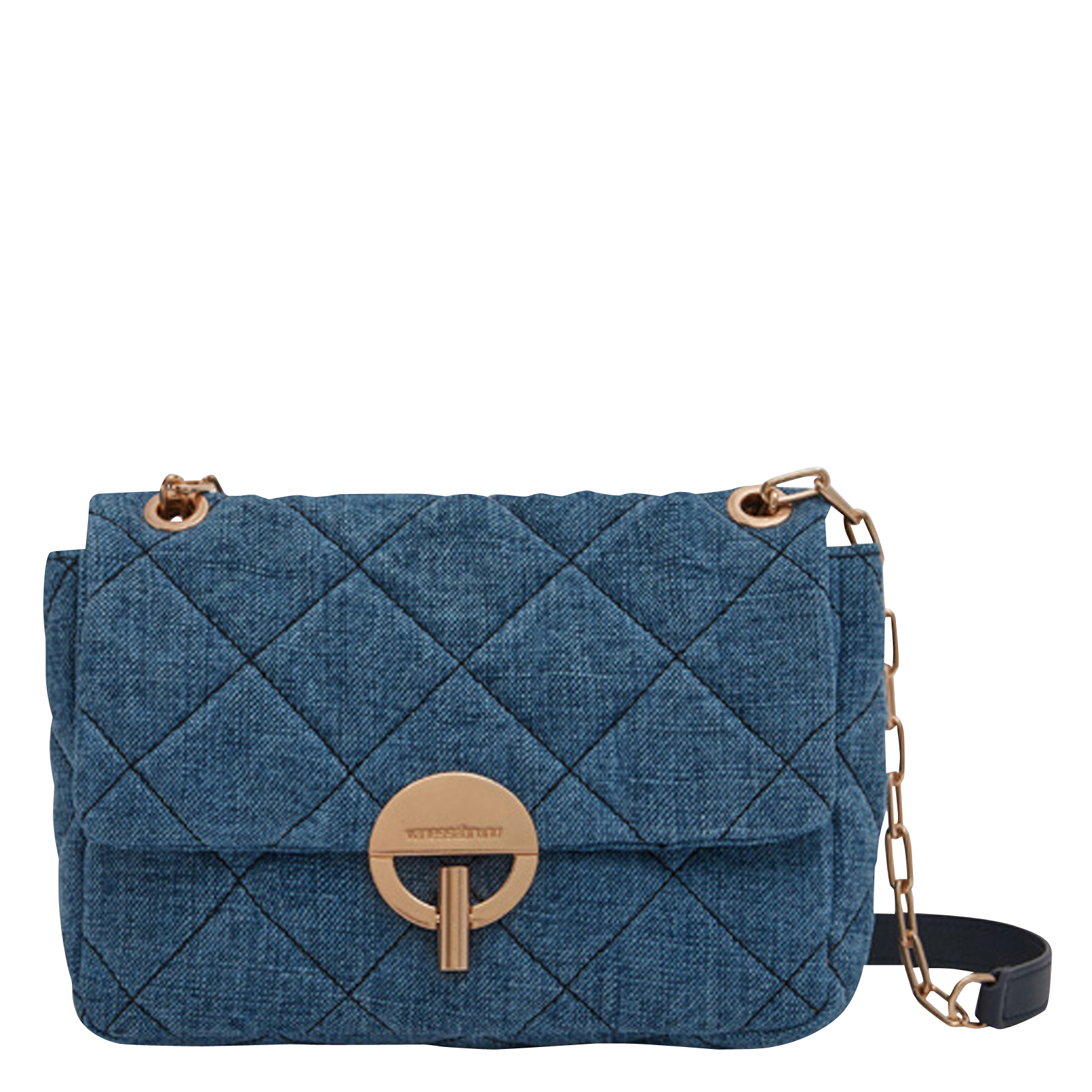 GRAND MOON - Sac bandoulière en lin | Bleu