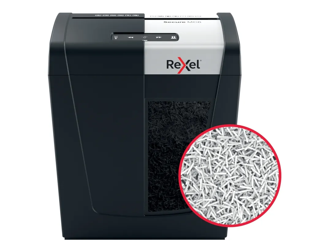 Makulator Rexel Secure MC6 mikromakulering 2x15 mm (P-5)