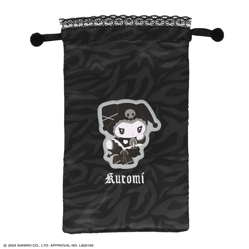 SHOBIDO - My Melody / Kuromi Drawstring Travel Makeup Pouch (Twin Idol-serie)