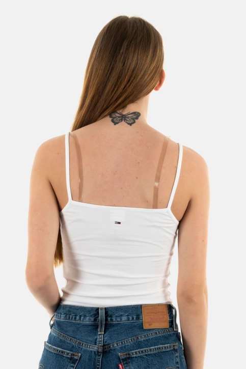 débardeurs tommy jeans dw0dw15442 ybr white