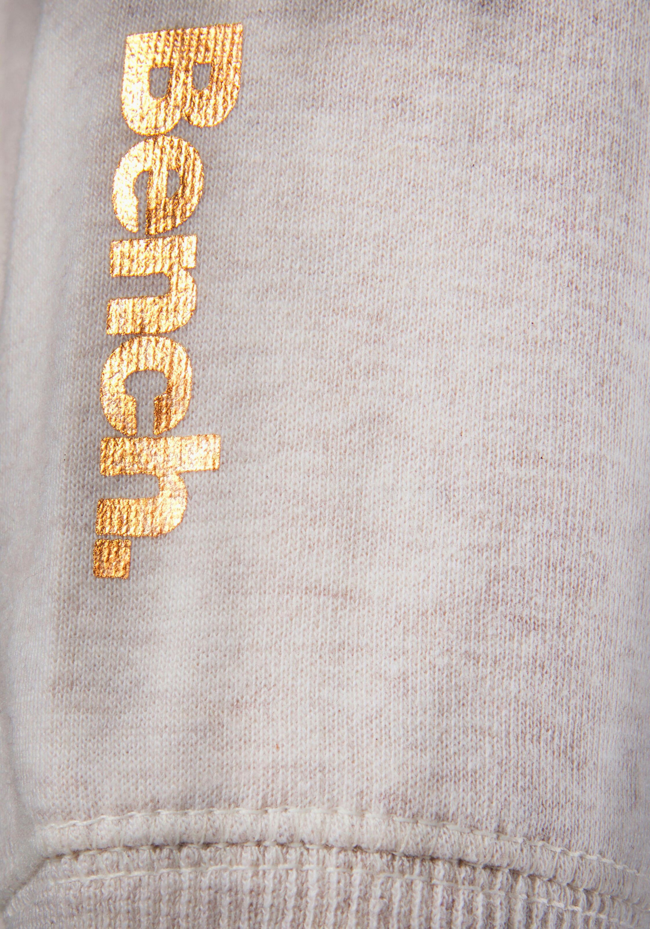 Sweatjacke in beige-meliert