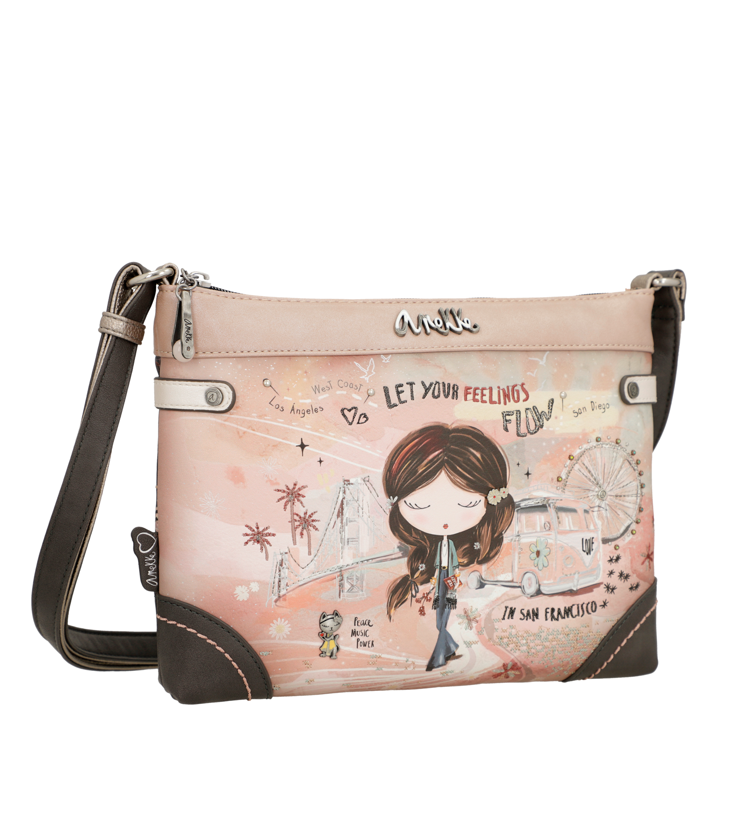Anekke Crossbody Tasche rose beige