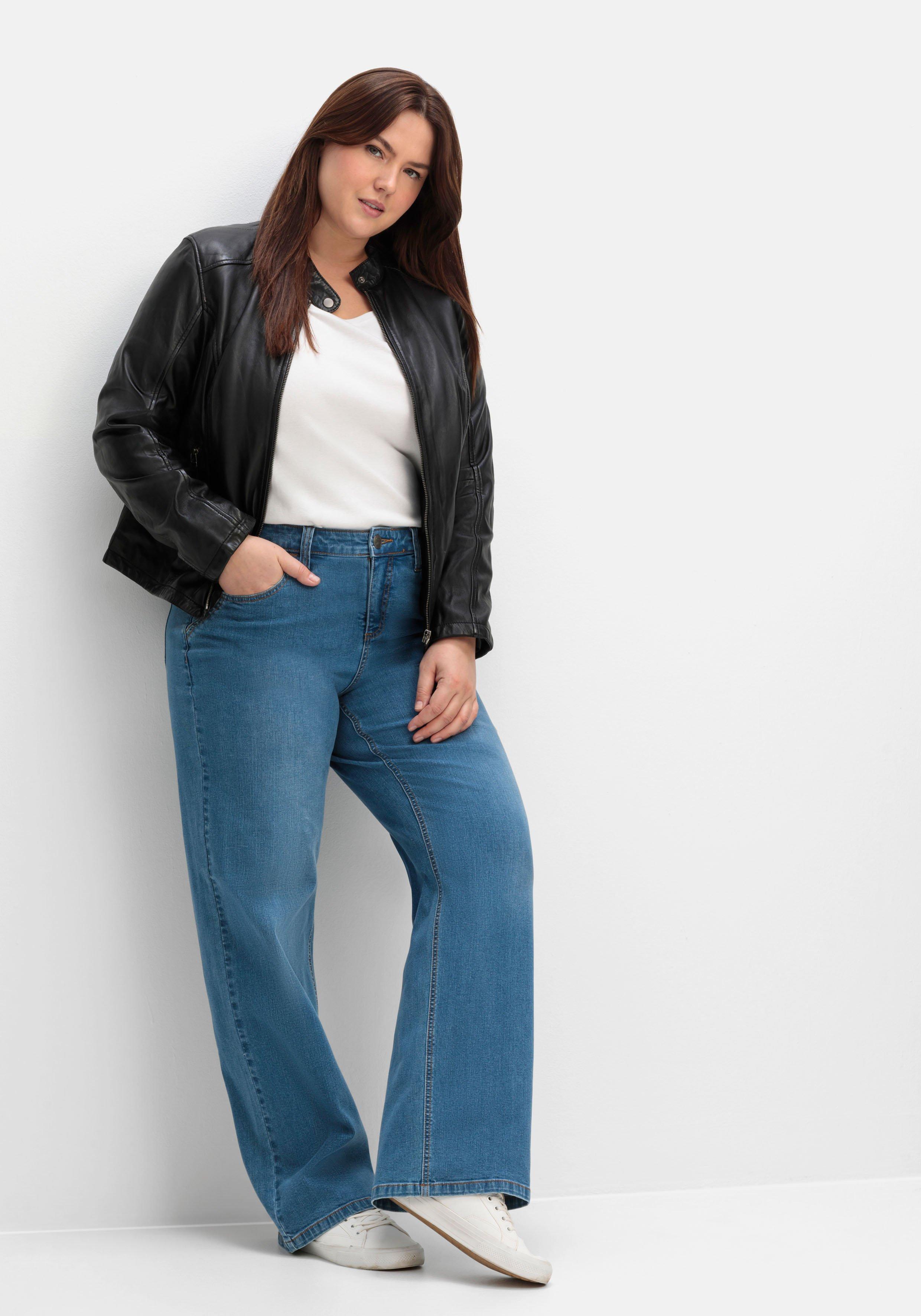 Weite Jeans in Curvy-Schnitt ELLA