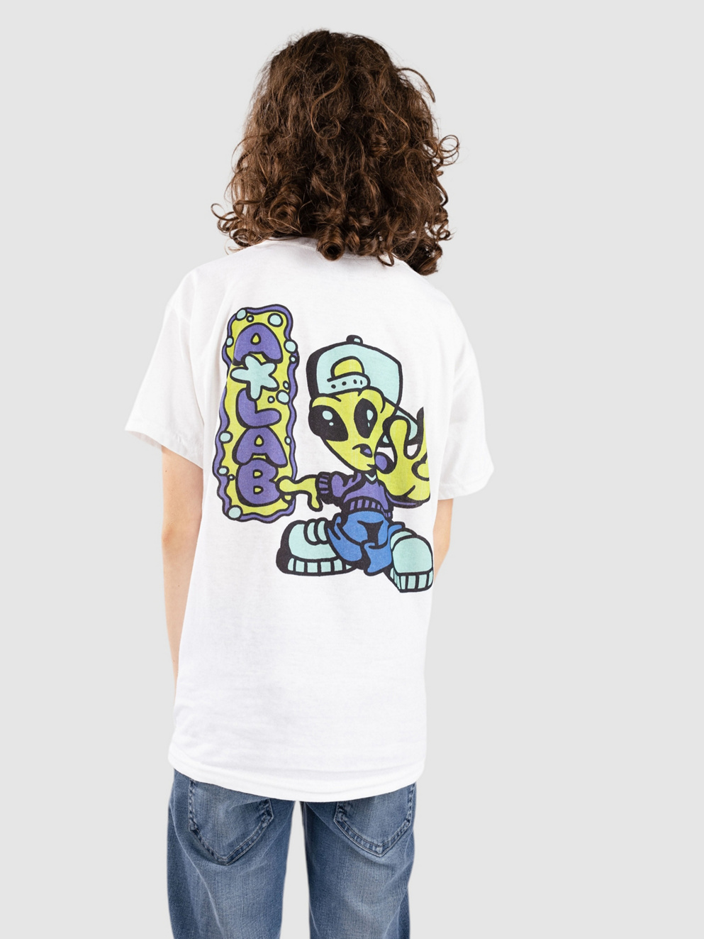 A.LAB Y2K Alien Kids T-Shirt white