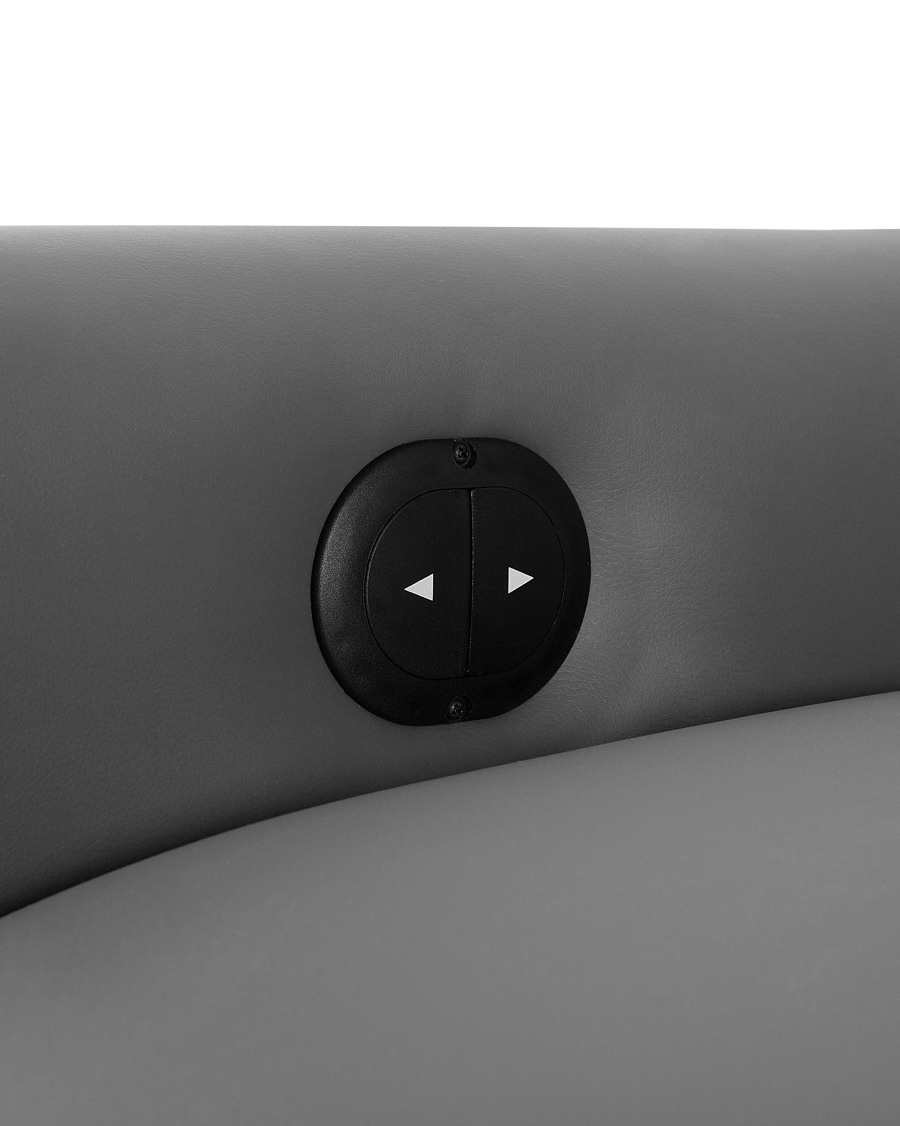 Relaxfauteuil PRIME inclusief voetensteun Kunstleer Grijs