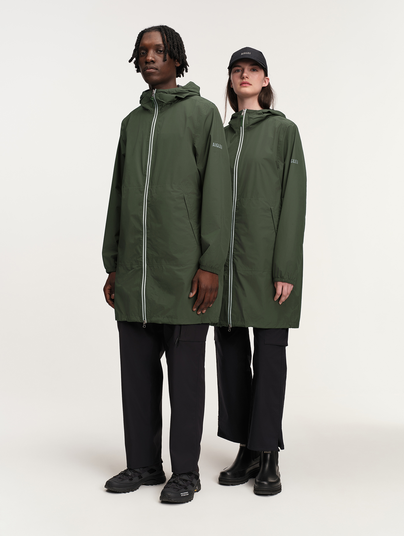 Rainpack 90 : Imperméable mixte coupe-vent MTD , long et pliable AVOCAT