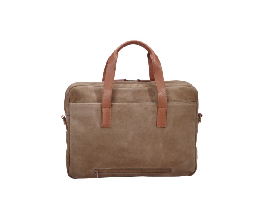 Cartable en velours tabac - HARWINTON