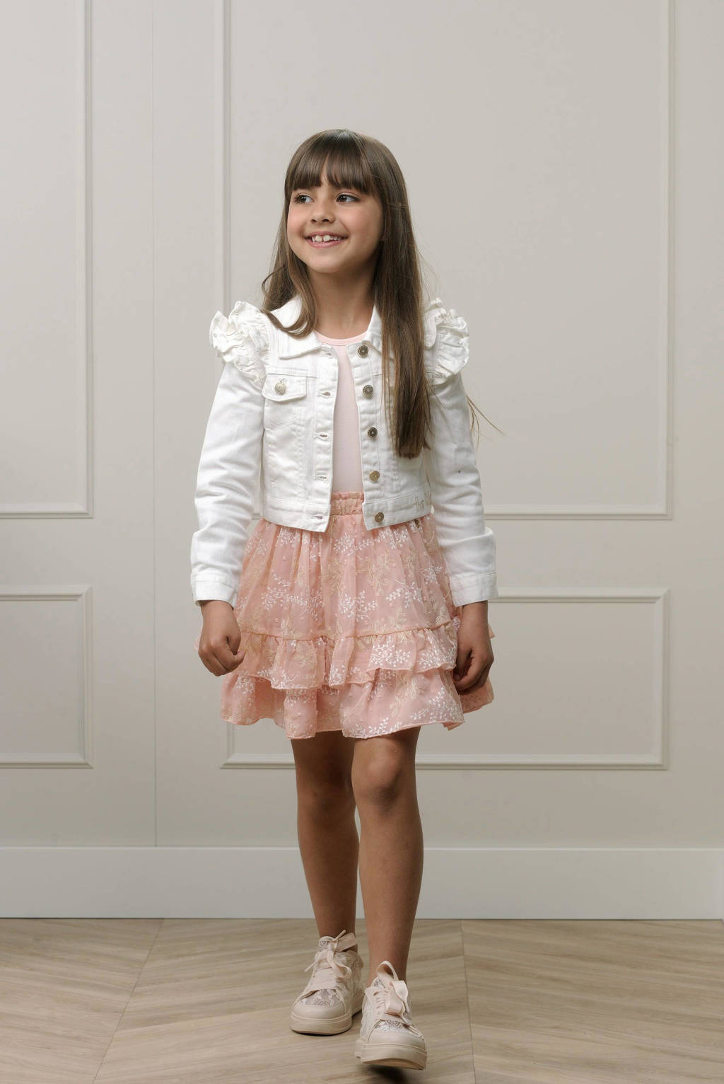 Le Chic zomerjas ALLY met ruches wit