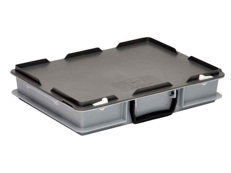 Utz Stapelbehälter RAKO Koffer 400x300x81 Grau 1 Stück, grau