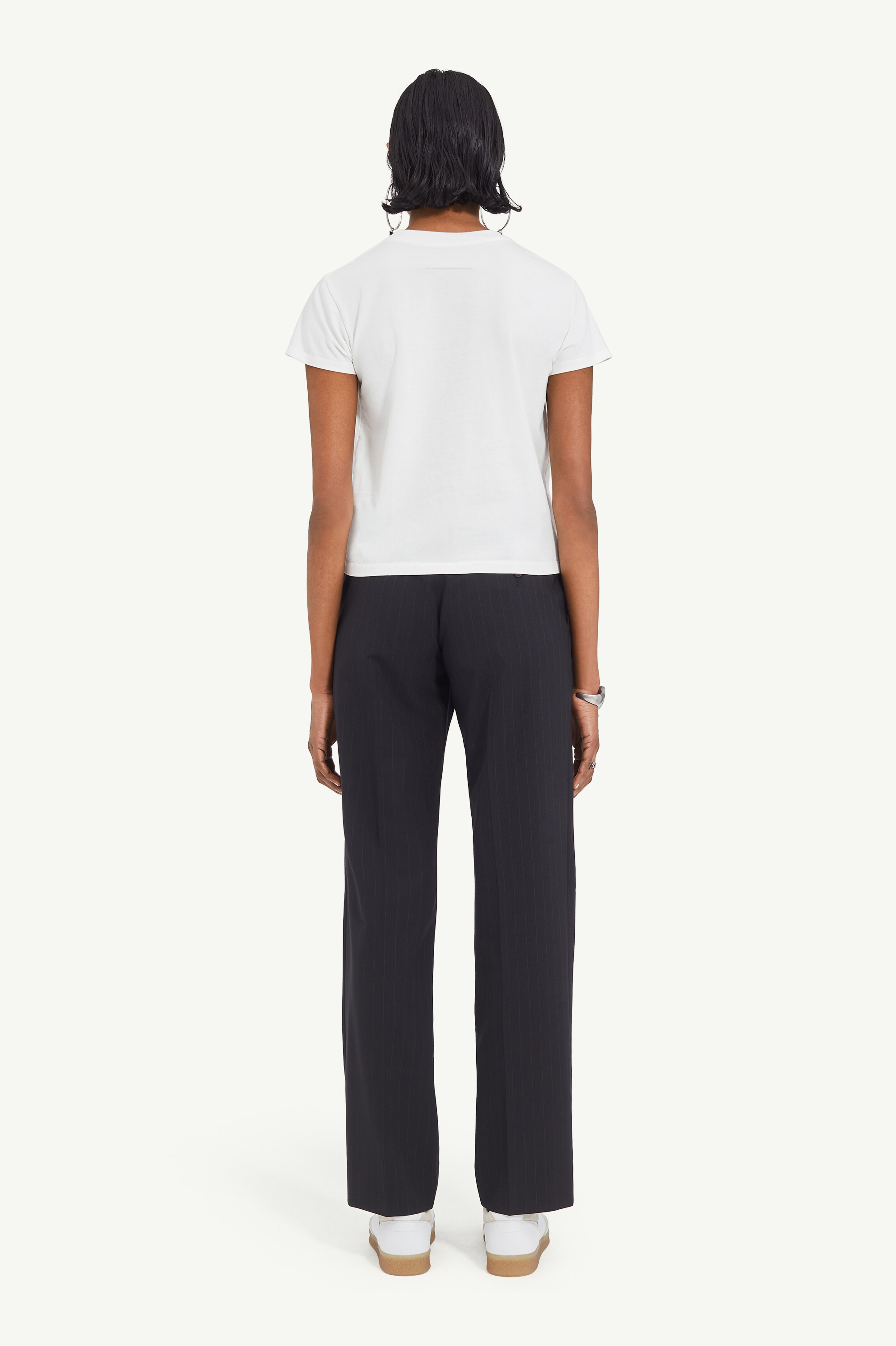 T-shirt imprimé en jersey de coton | femme Blanc