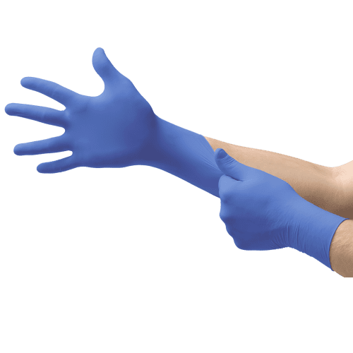 Gant de protection chimique nitrile Edge 82-133 non poudré bleu taille XL Ansell