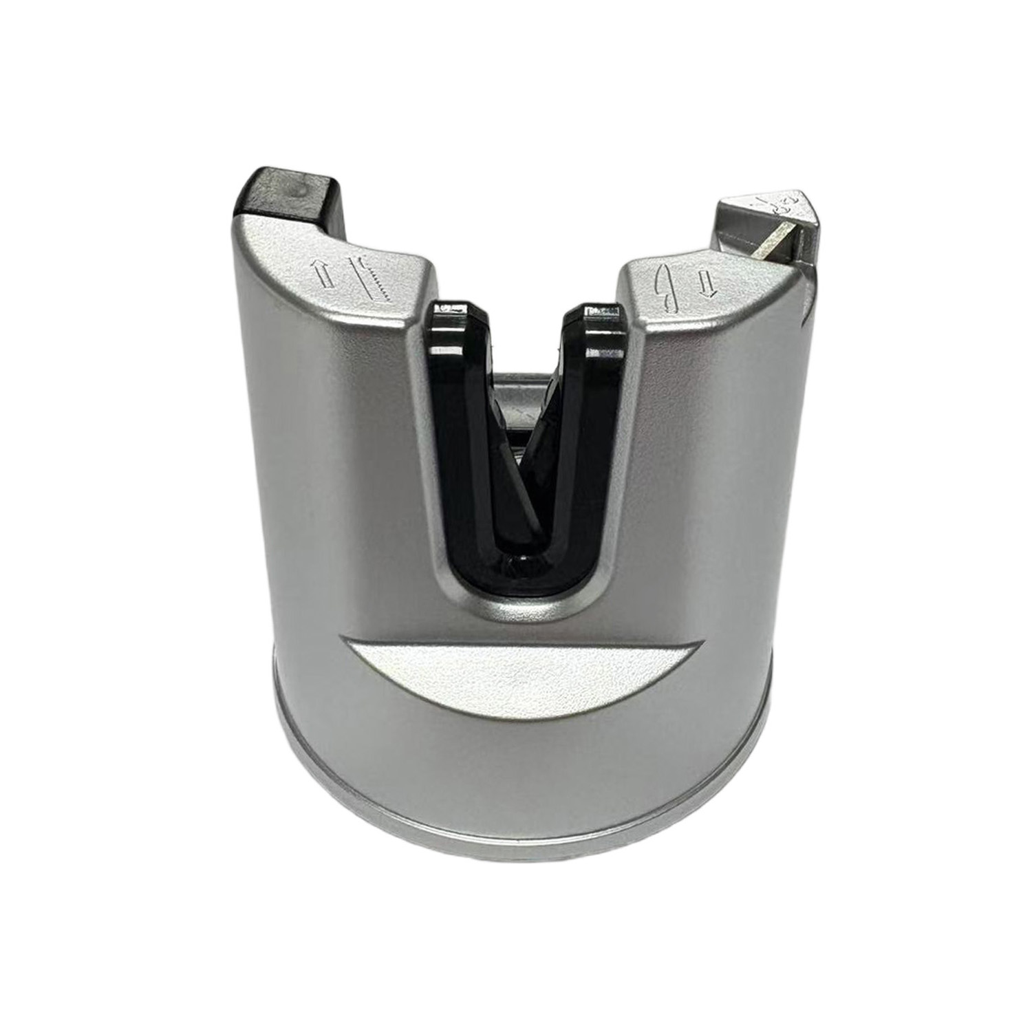 Messerschärfer mit PowerGrip-Saugnapf silber/schwarz
