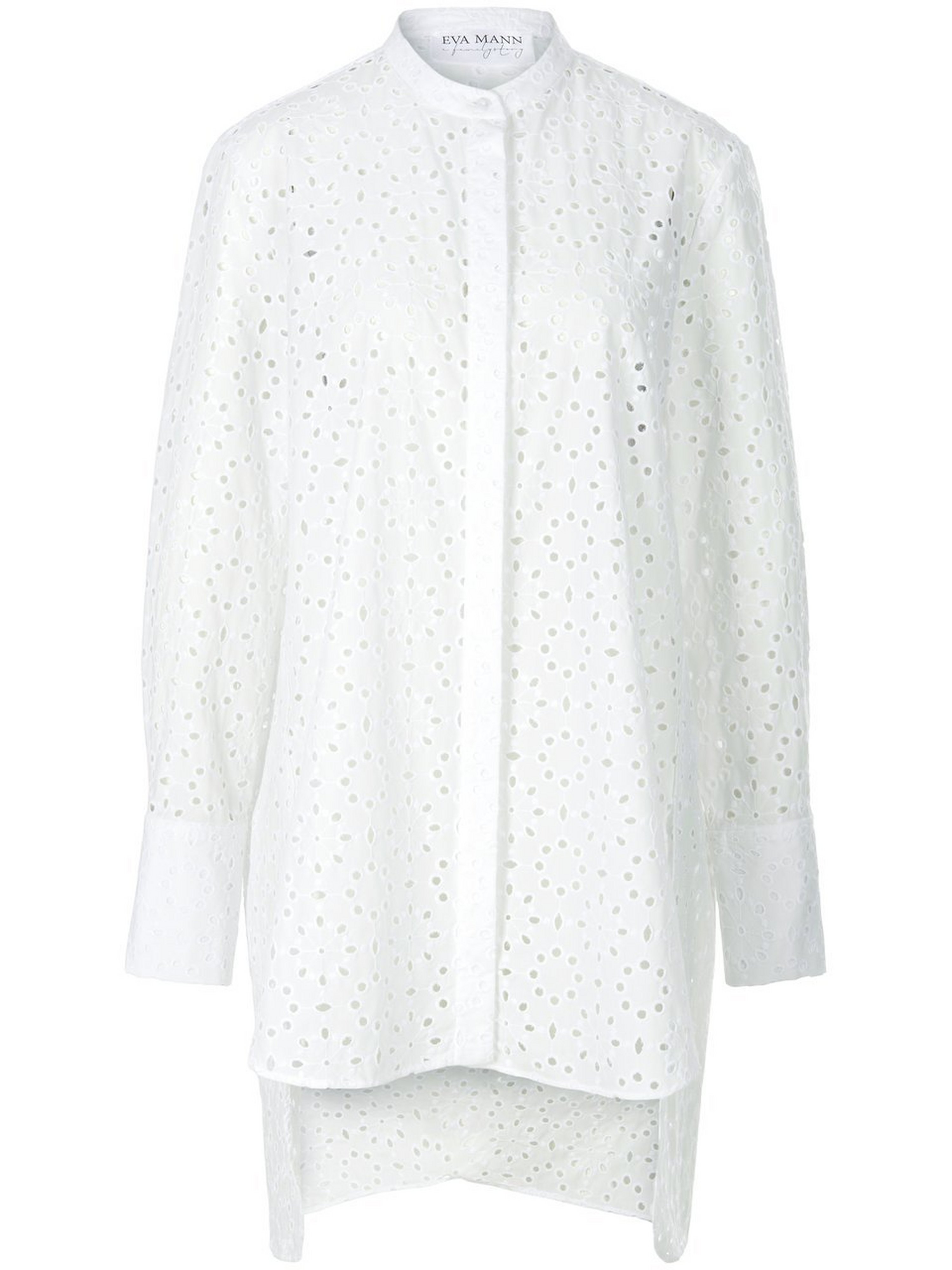 Bluse mit Lochstickerei
