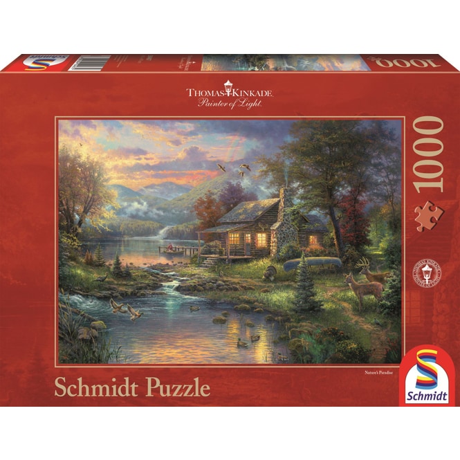Puzzle - Thomas Kinkade - Im Naturparadies - 1000 Teile