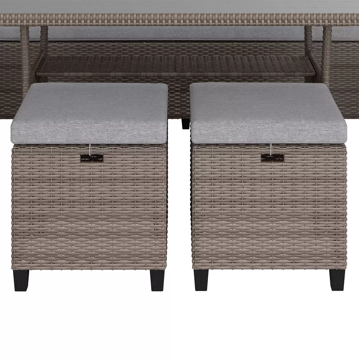 Beldano Loungegarnitur Porto new 5-teilig links braun,grau